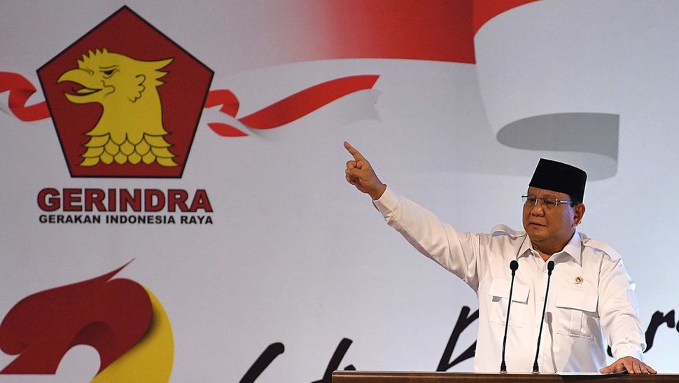 34 DPD Gerindra Minta Prabowo Jadi Ketua Umum Periode 2020-2025