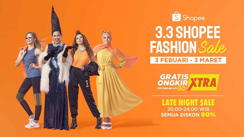 3.3 Shopee Fashion Sale Digelar Mulai 3 Februari-3 Maret 2020