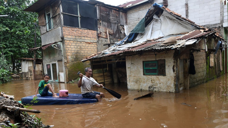 Banjir Jakarta Hari Ini, 2.393 Warga Masih Mengungsi