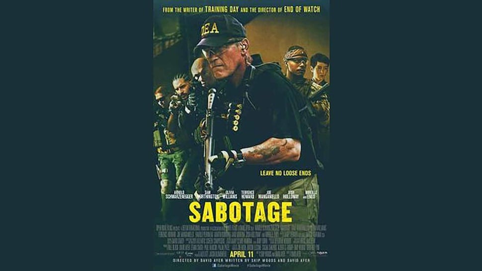 Sinopsis Sabotage, Film Arnold Schwarzenegger di Trans TV Malam Ini