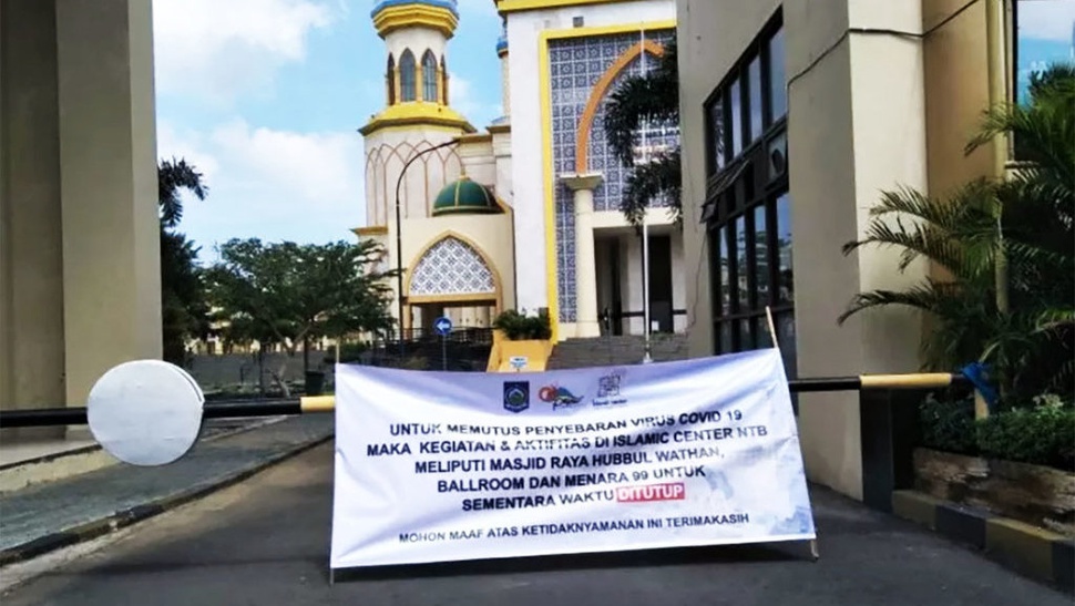 Aktivitas di Islamic Center Mataram Ditutup untuk Cegah COVID-19