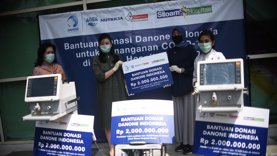 Danone Indonesia Dukung Pengadaan Ventilator untuk Siloam Hospitals