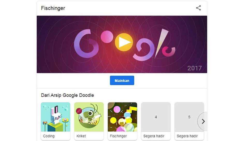 Oskar Fischinger & Game Google Doodle Populer yang Hadir Hari Ini