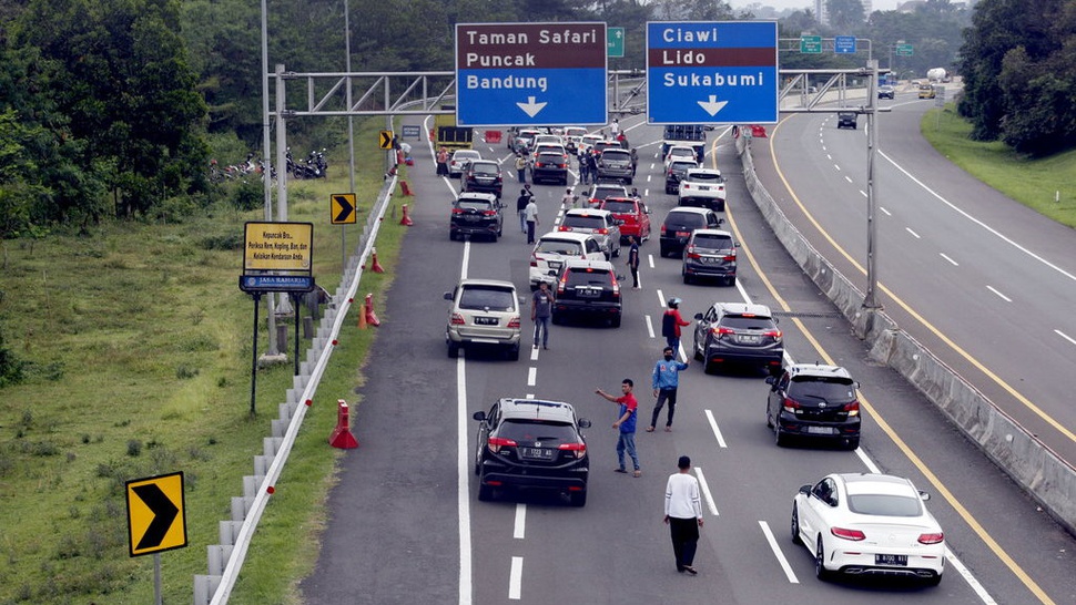 Jalur Puncak Bogor Sempat Dipadati Mobil Asal Jakarta Usai Lebaran