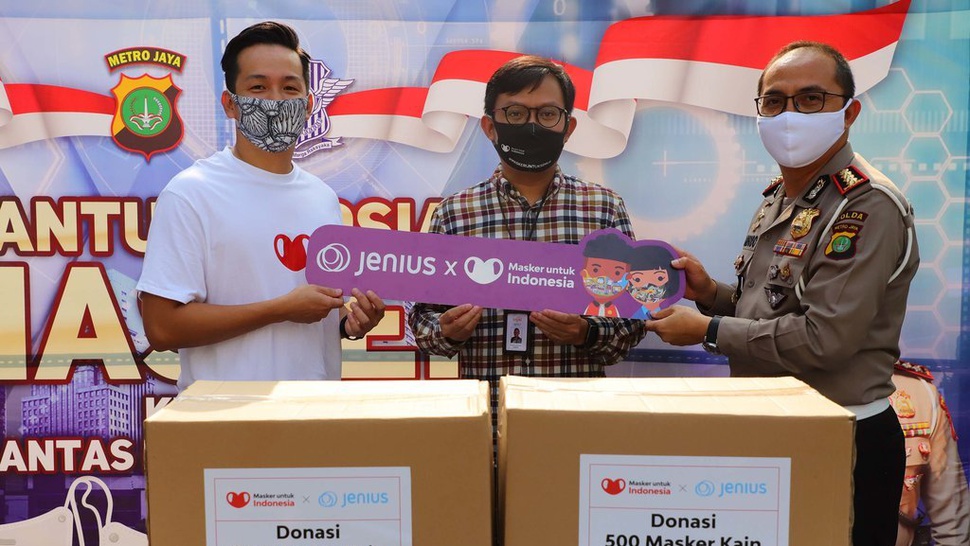 Donasi Jenius dan Masker Untuk Indonesia