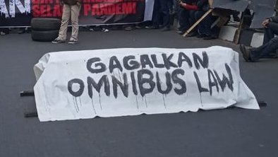 Aksi Tolak Omnibus Law di Makassar, 37 Demonstran Ditangkap Polisi