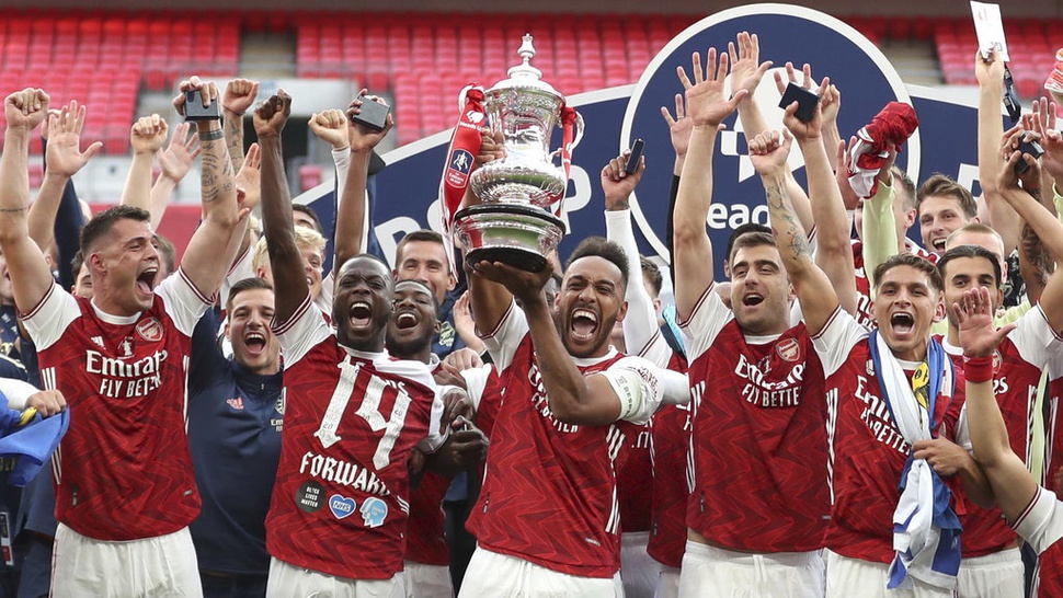 Arsenal Juara FA Cup 2020: Rekor, Data, Fakta, & Daftar Pemain