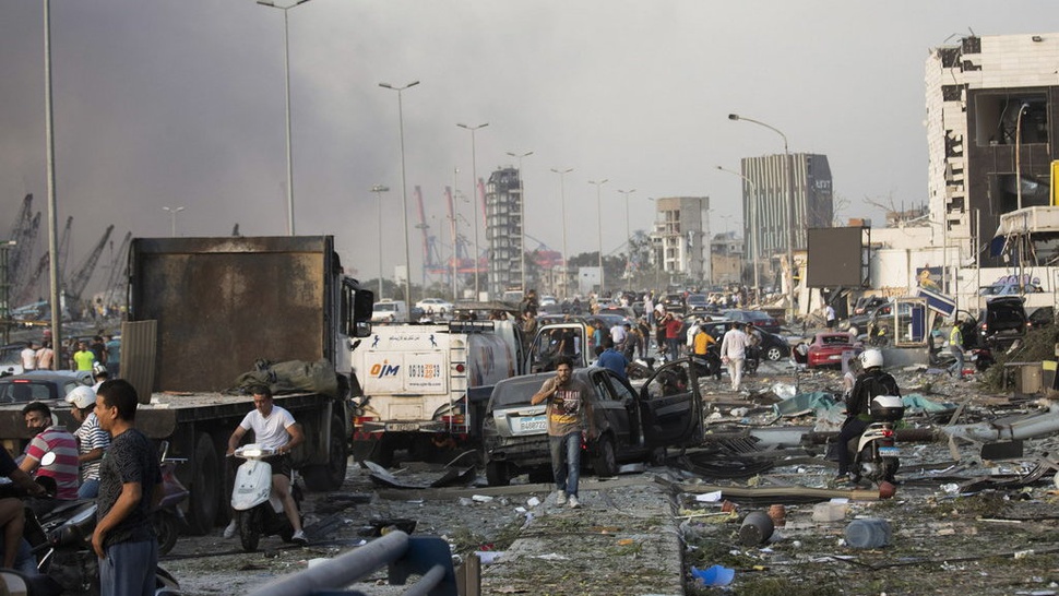 Penyebab Ledakan di Beirut Lebanon Diduga karena Amonium Nitrat