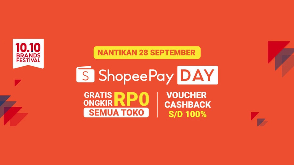 ShopeePay Day 10.10 Digelar 28 September, Ada Gratis Ongkir
