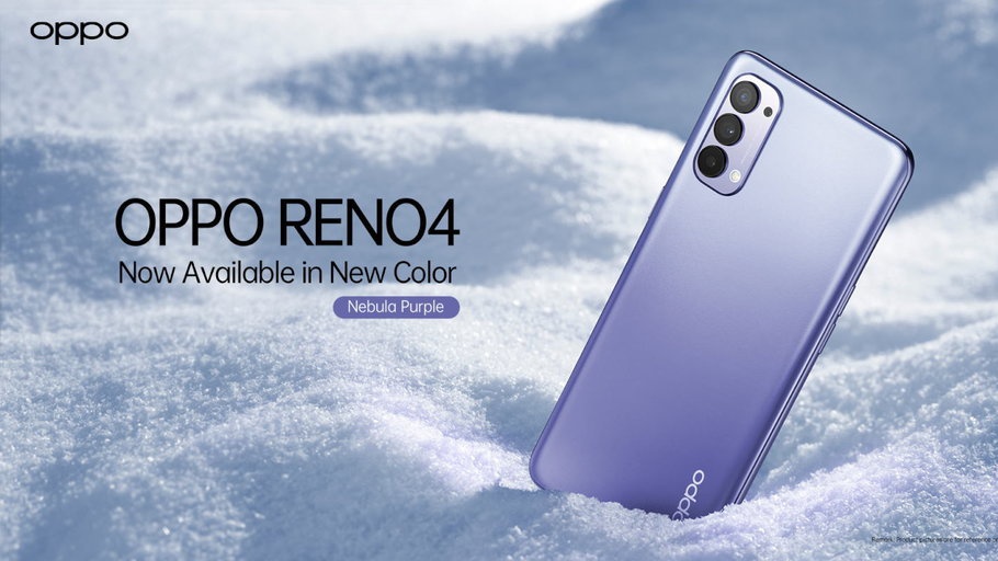 OPPO Reno 4 Nebula Purple Dirilis dengan Harga Rp5 Juta