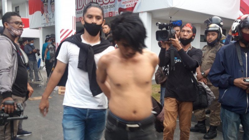 Polda Malut Tangkap 19 Demonstran UU Cipta Kerja di Kota Ternate
