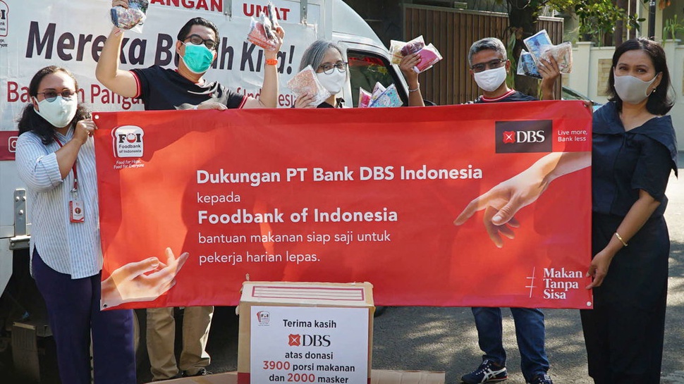 Donasi Bank DBS Indonesia Untuk Pekerja Harian Lepas