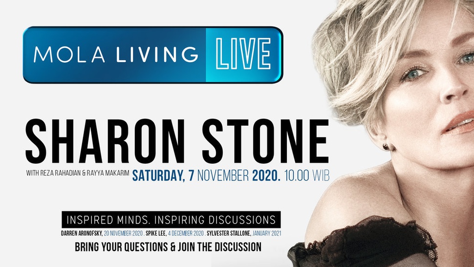 Mola Living Live akan Hadirkan Sharon Stone pada 7 November 2020