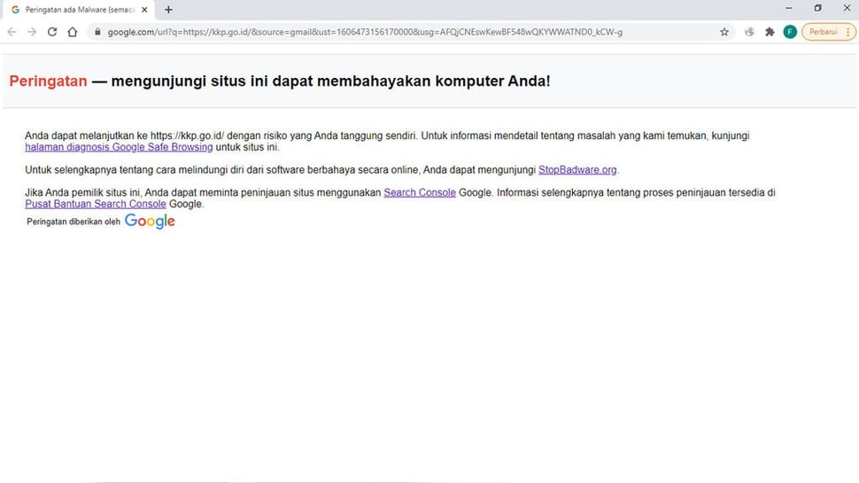 Laman Website KKP Tak Bisa Diakses Usai Edhy Prabowo Ditahan KPK