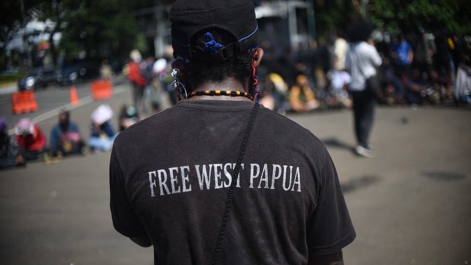 Mahasiswa Papua Gelar Aksi di Patung Kuda Monas
