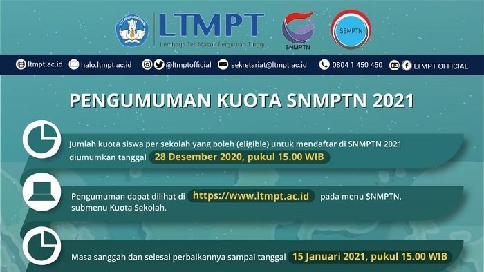 Kebijakan Baru SNMPTN 2021 dan Bedanya dengan SNMPTN 2020