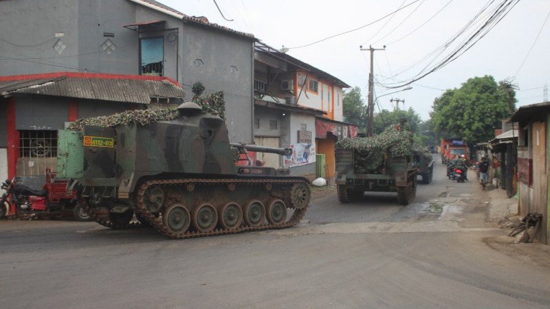 Tank Yonarmed untuk Penyekatan Mudik, Kapendam Jaya: Itu Hoaks