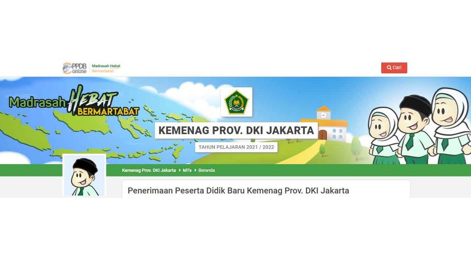 PPDB Madrasah Jakarta 2021 MTS Reguler: Alur dan Tata Cara Seleksi