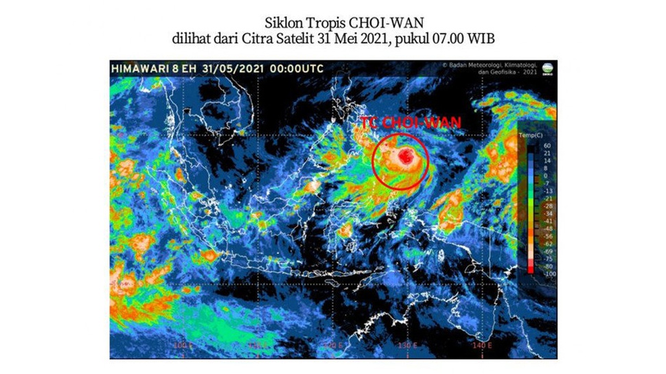 BMKG: Siklon Tropis Choi-Wan Meningkat, Waspada Gelombang Tinggi