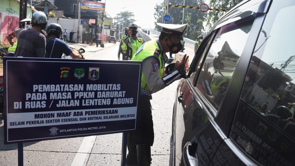 100 Lokasi Penyekatan di Jakarta saat PPKM Darurat, Mulai 15 Juli