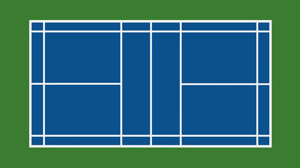 Lapangan Badminton: Ukuran, Gambar, Jenis Karpet Tunggal & Ganda