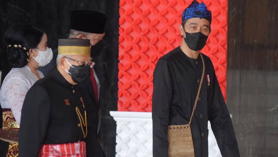 Jokowi Kenakan Baju Adat Baduy di Sidang Tahunan MPR 2021