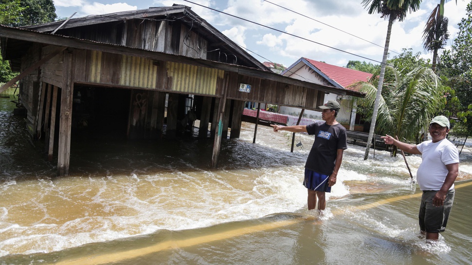 Banjir di 7 Kecamatan di Kabupaten Katingan, Tinggi Air Capai 50 cm
