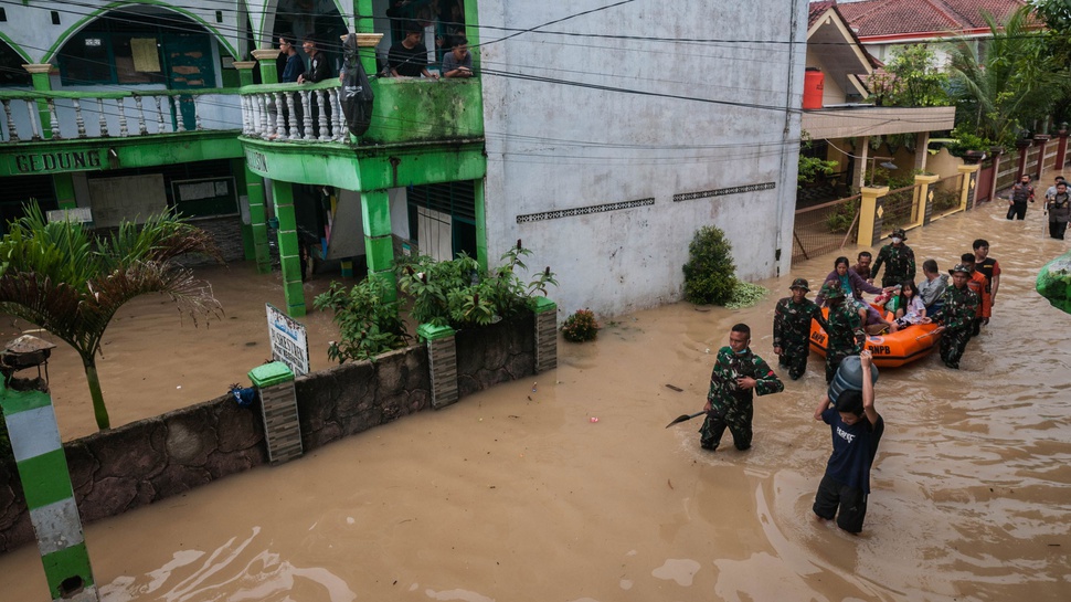 Banjir di Empat Wilayah Provinsi Banten Mulai Surut