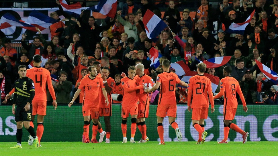 Live Streaming Montenegro vs Belanda: Jadwal Pra Piala Dunia EURO