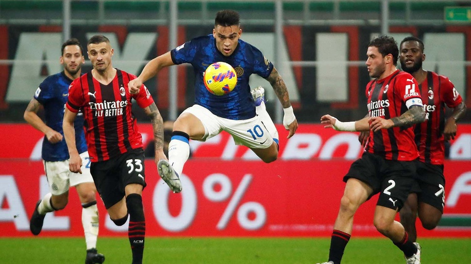Jadwal Siaran Langsung AC Milan vs Inter Semifinal Coppa Italia