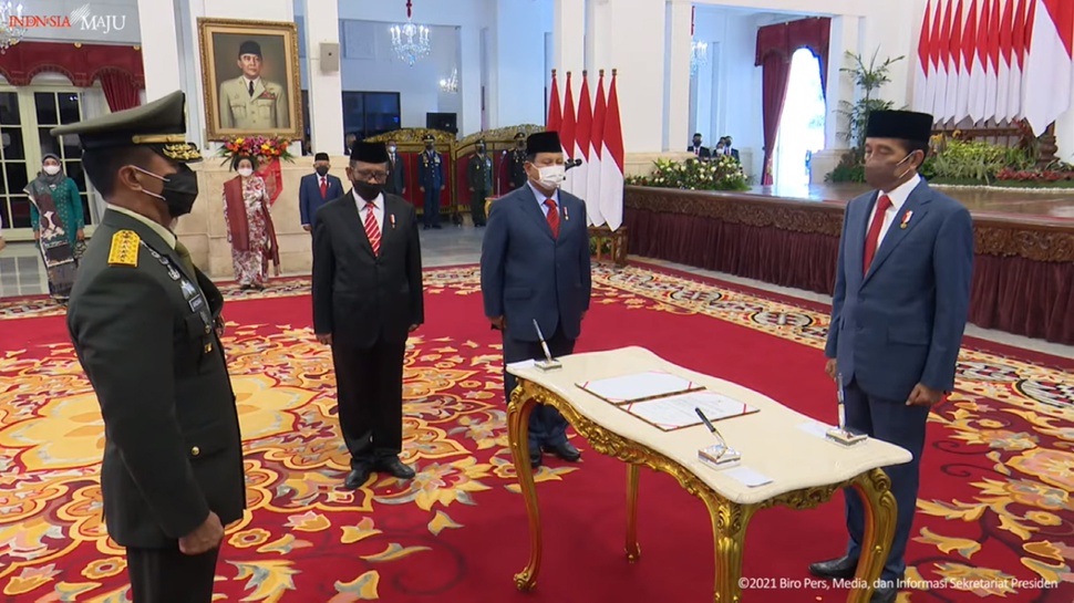Mensesneg & Panglima TNI Saksi Nikah Adik Jokowi dengan Ketua MK