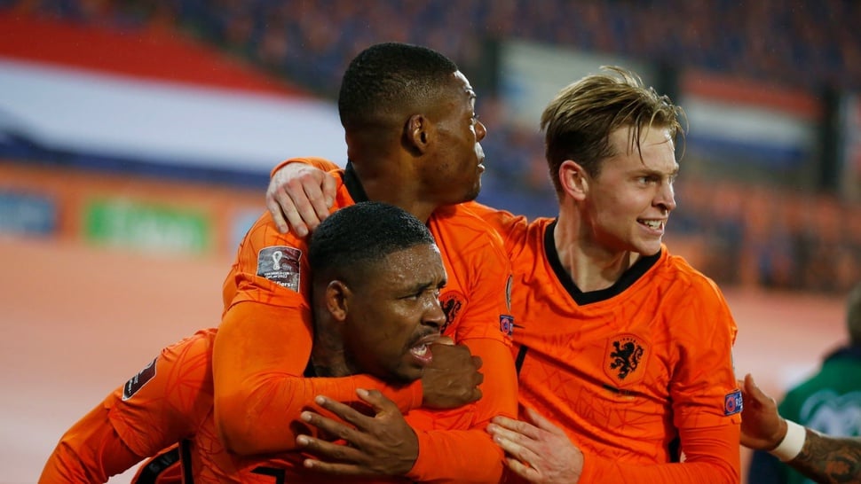 Skuad Belanda Piala Dunia 2022, Daftar Pemain, Nomor, & Line-up