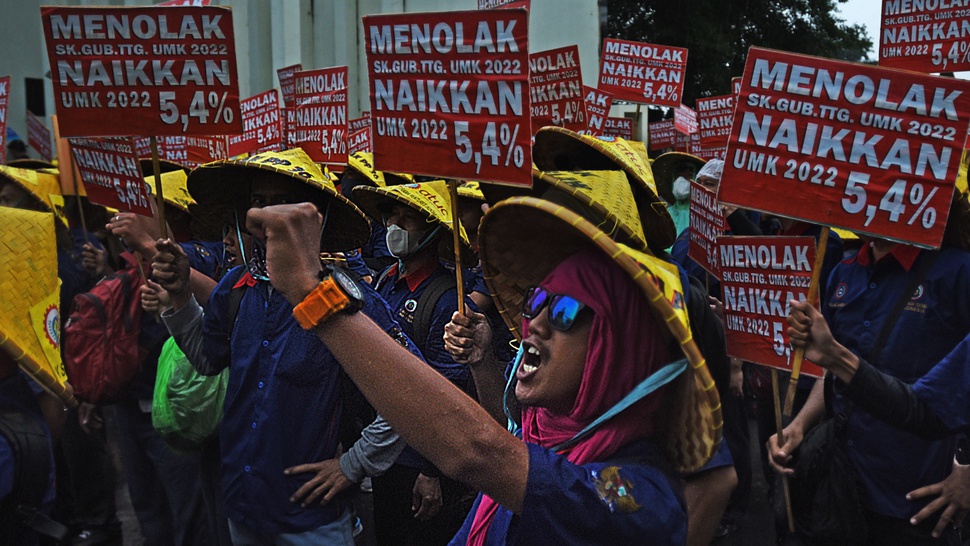 6 Buruh Jadi Tersangka Terobos Ruangan Gubernur Banten saat Demo