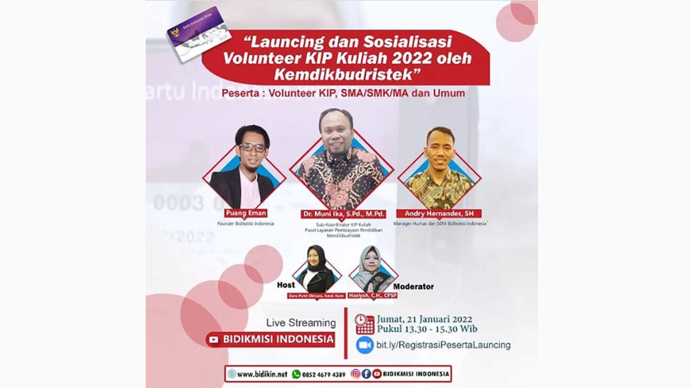 Update KIP Kuliah: Link Daftar Launching Volunteer Kemdikbudristek