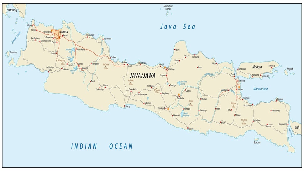 Kondisi Geografis Pulau Jawa Berdasarkan Peta: Bentang Alam & Letak