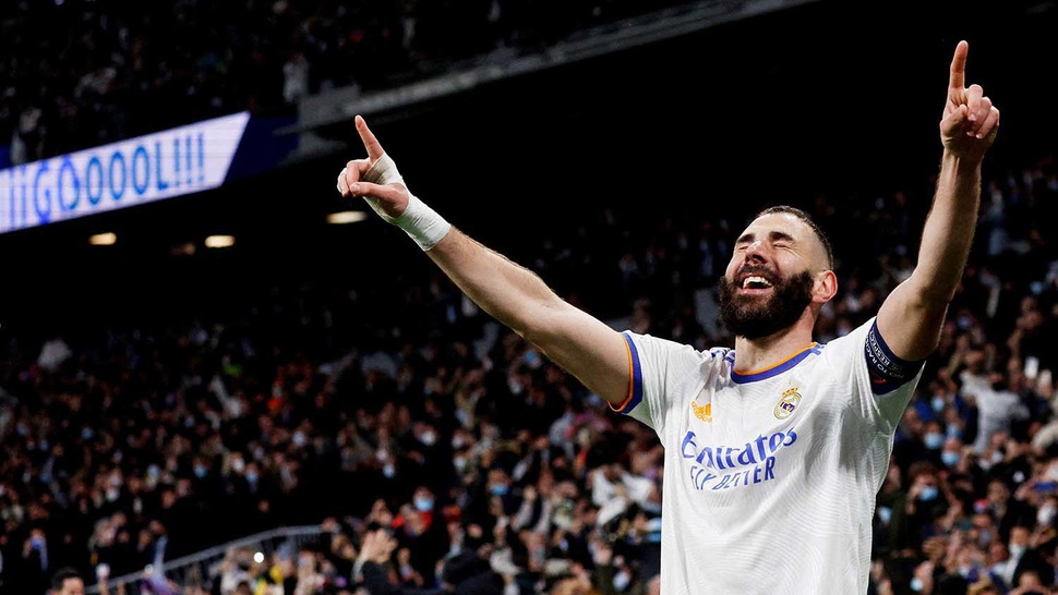 Daftar Top Skor Liga Champion 2022: Benzema 15 Gol, Madrid Juara