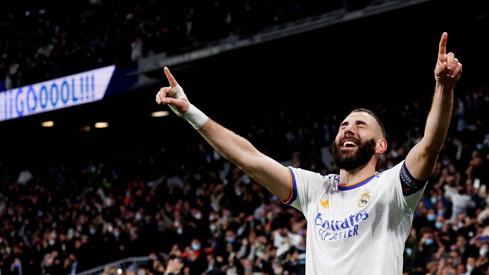 Hasil Liga Champion Tadi Malam Chelsea vs Madrid: Benzema Hattrick