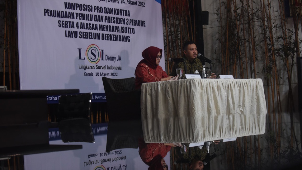 LSI Denny JA: Mayoritas Masyarakat Menolak Penundaan Pemilu