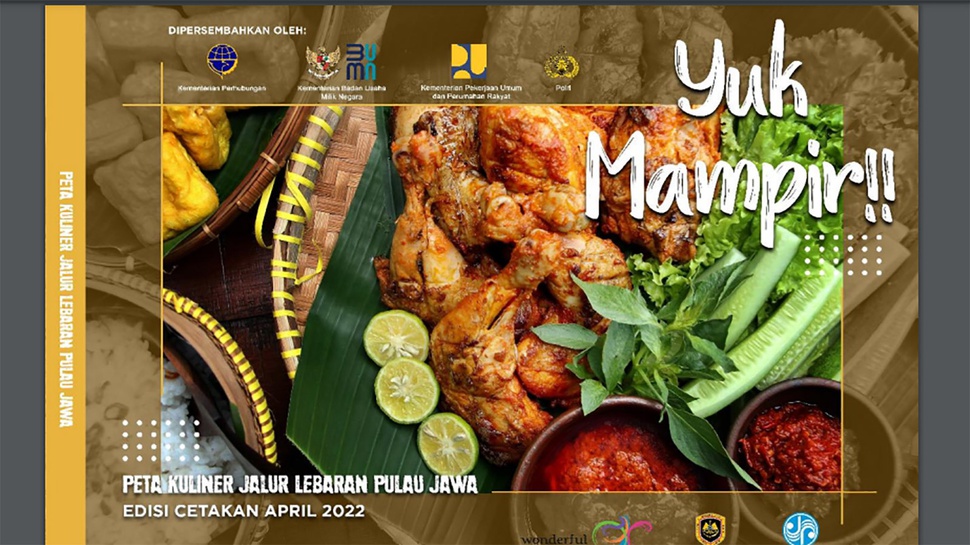 Link Download Peta Kuliner Mudik Lebaran 2022 Pulau Jawa