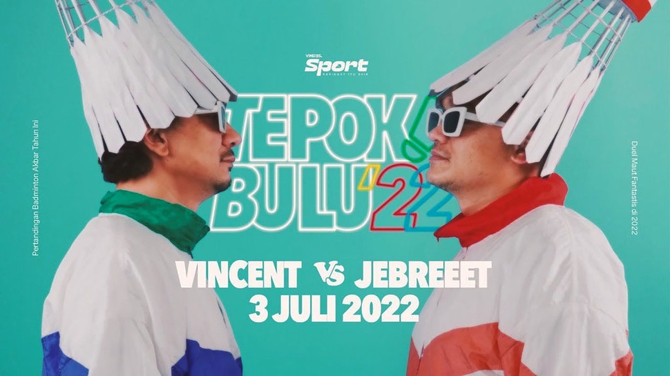 Jadwal Badminton Vincent vs Valentino Jebret Tepok Bulu Live 3 Juli