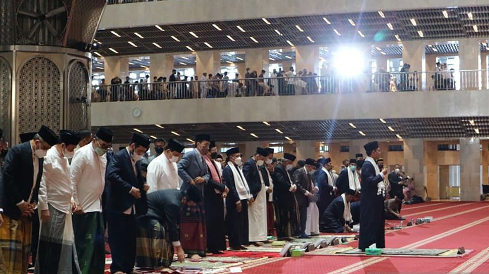 Pesan Presiden Jokowi usai Salat Iduladha di Masjid Istiqlal