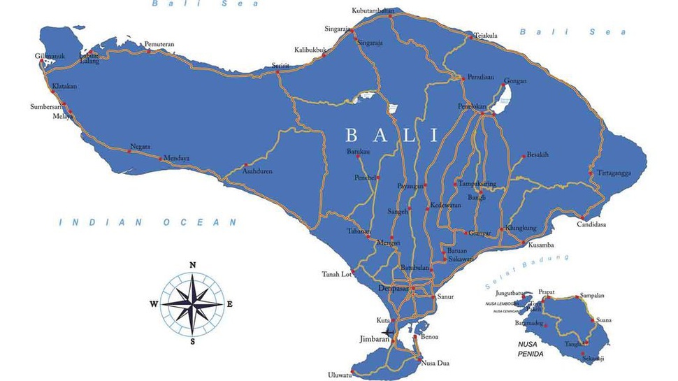 Kondisi Geografis Pulau Bali Berdasarkan Peta: Luas, Batas, Daratan