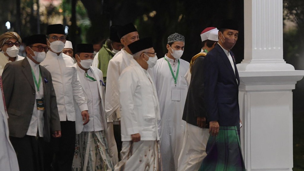 Jokowi saat Acara Zikir & Doa Kebangsaan Singgung Kelangkaan Gandum
