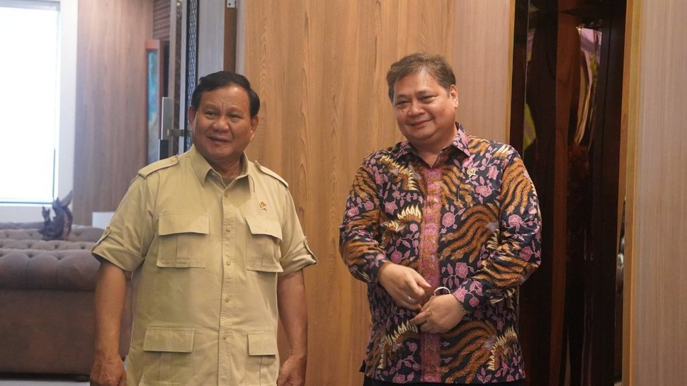 Prabowo dan Airlangga Bertemu Selama Satu Jam, Apa yang Dibahas?