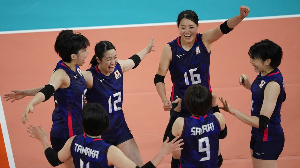 Daftar Pemain Jepang di VNL Putri 2024: Nomor, Posisi, Tinggi
