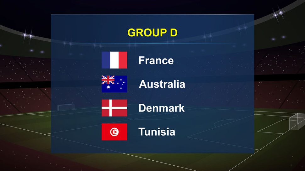 Jadwal Piala Dunia 2022 Tunisia vs Prancis Tayang Live SCTV & Moji