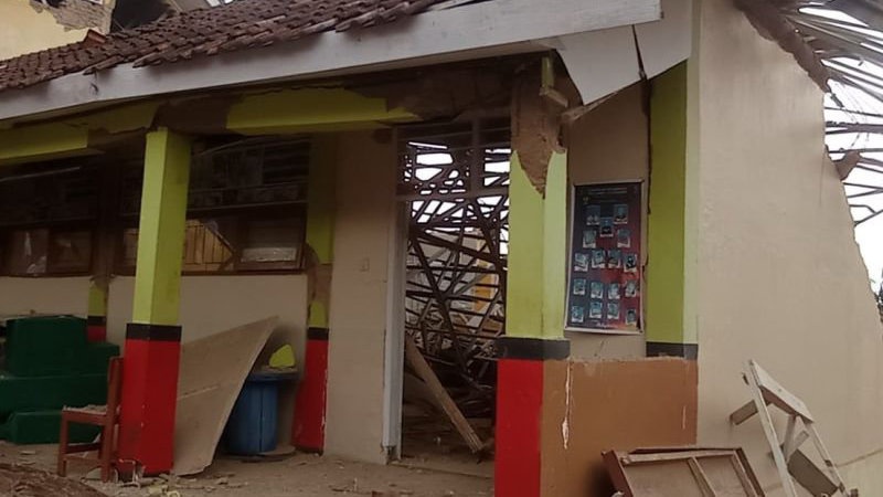 142 Bangunan Sekolah Rusak akibat Gempa di Cianjur
