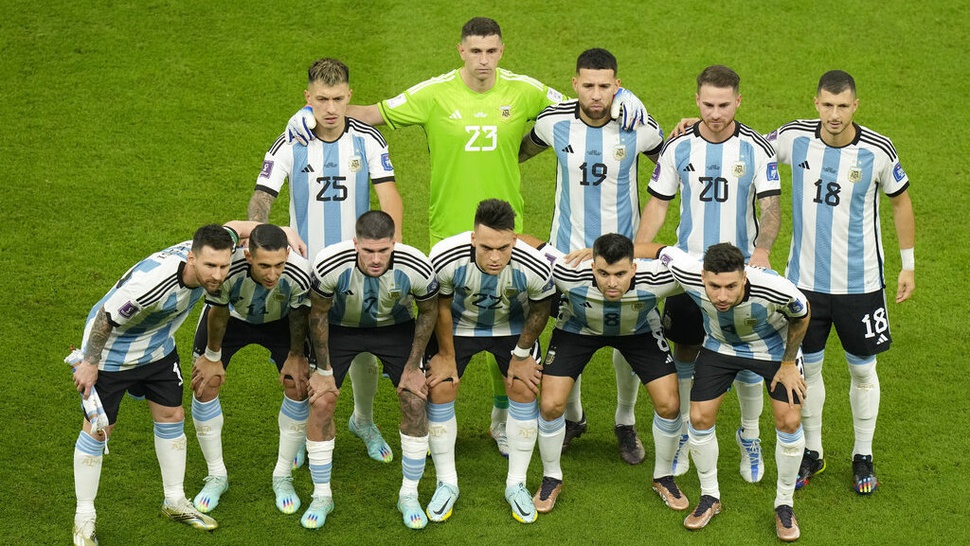 Formasi Argentina Piala Dunia 2022 & Pemain Inti di Starting XI