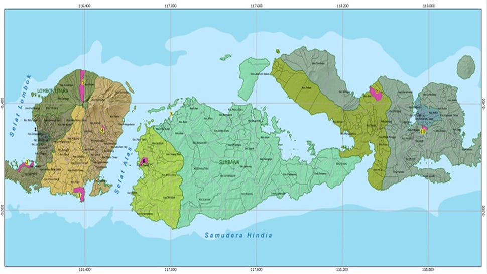 Profil Provinsi NTB: Sejarah, Geografi, Peta Nusa Tenggara Barat