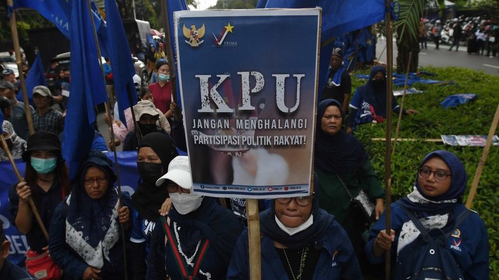 KPU: Partai Prima Tak Penuhi Syarat Ikuti Verifikasi Perbaikan